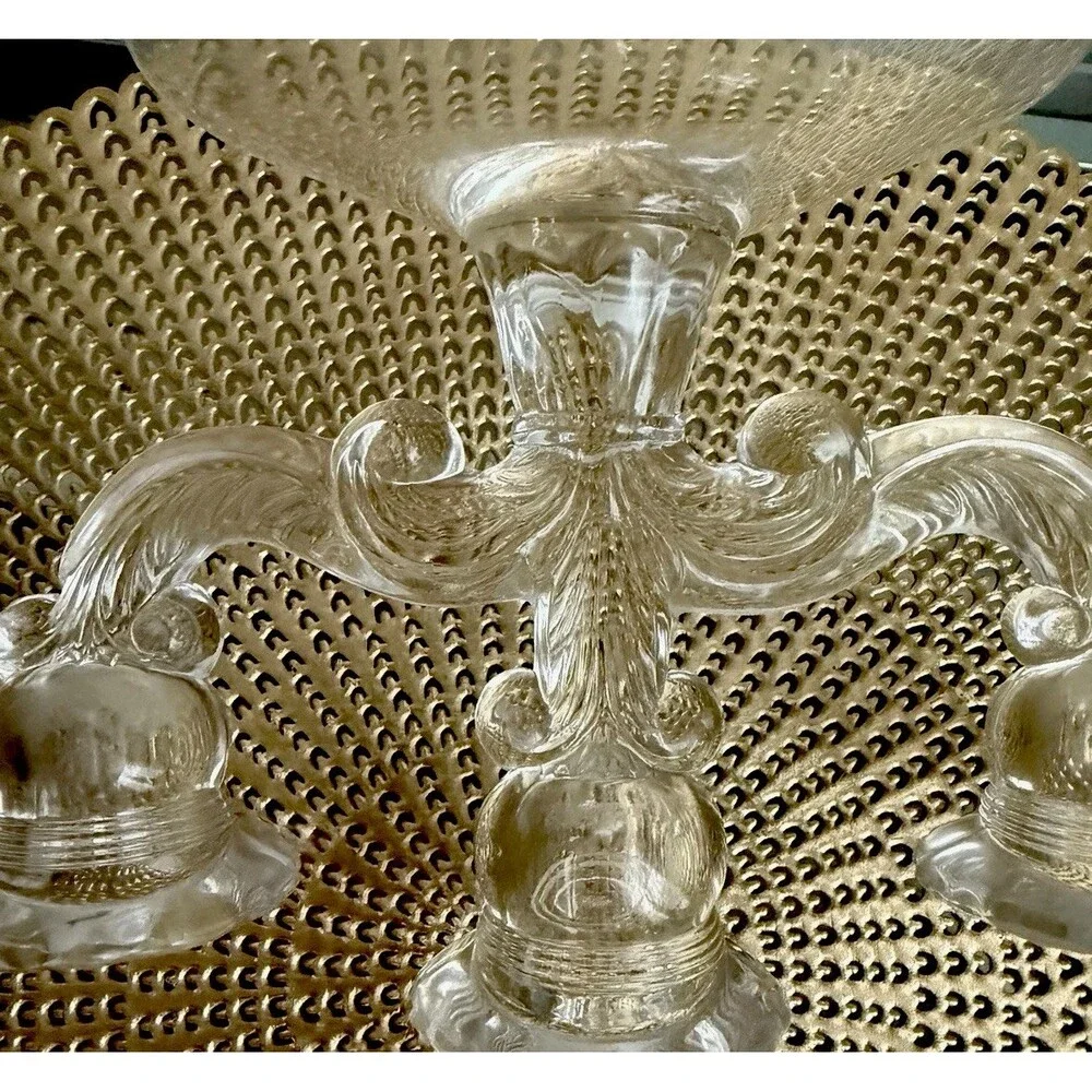 Abstract Art Cambridge 2 Tier Candelabra Tall  2pcs Set  Candle Holder VINTAGE